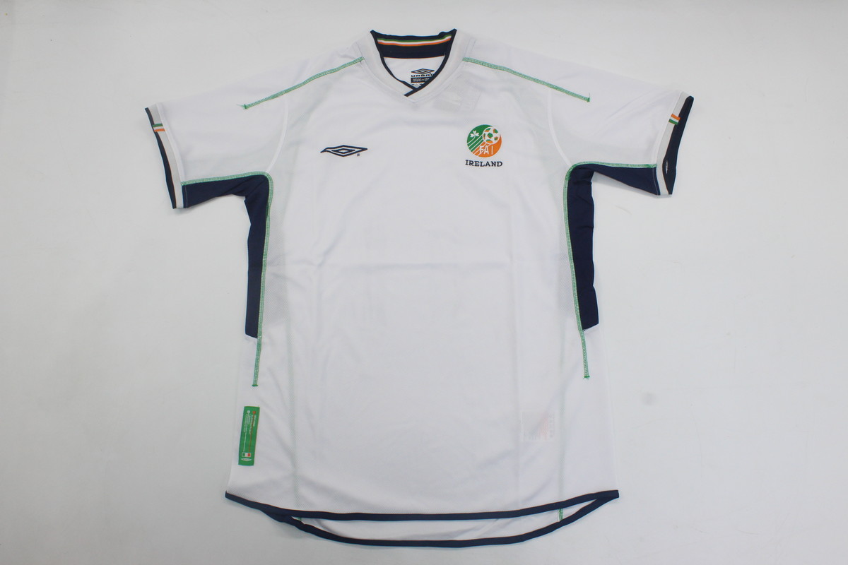 AAA Quality Ireland 2002 World Cup Away White Soccer Jersey